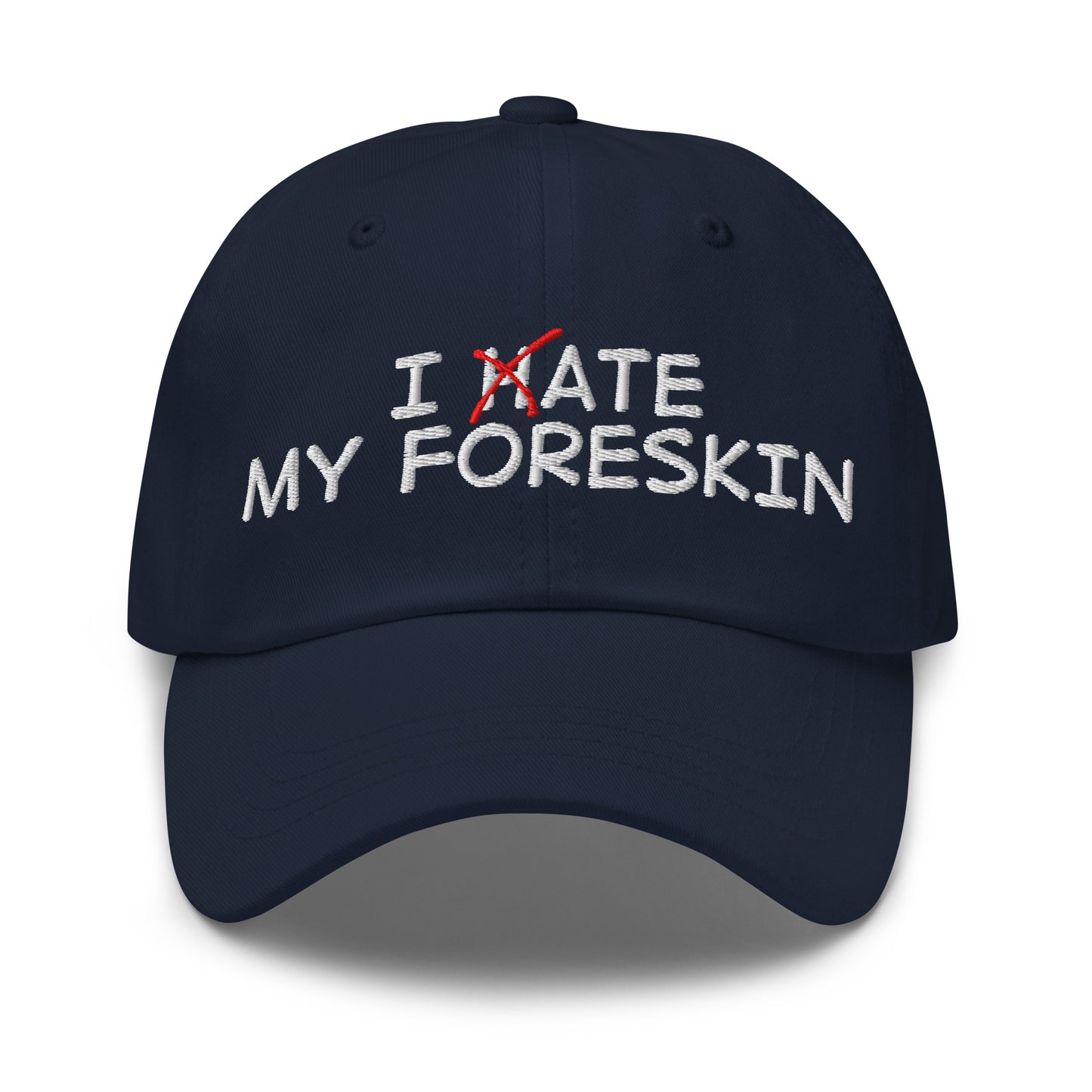 vulgar and nsfw funny meme dad hat about foreskin 