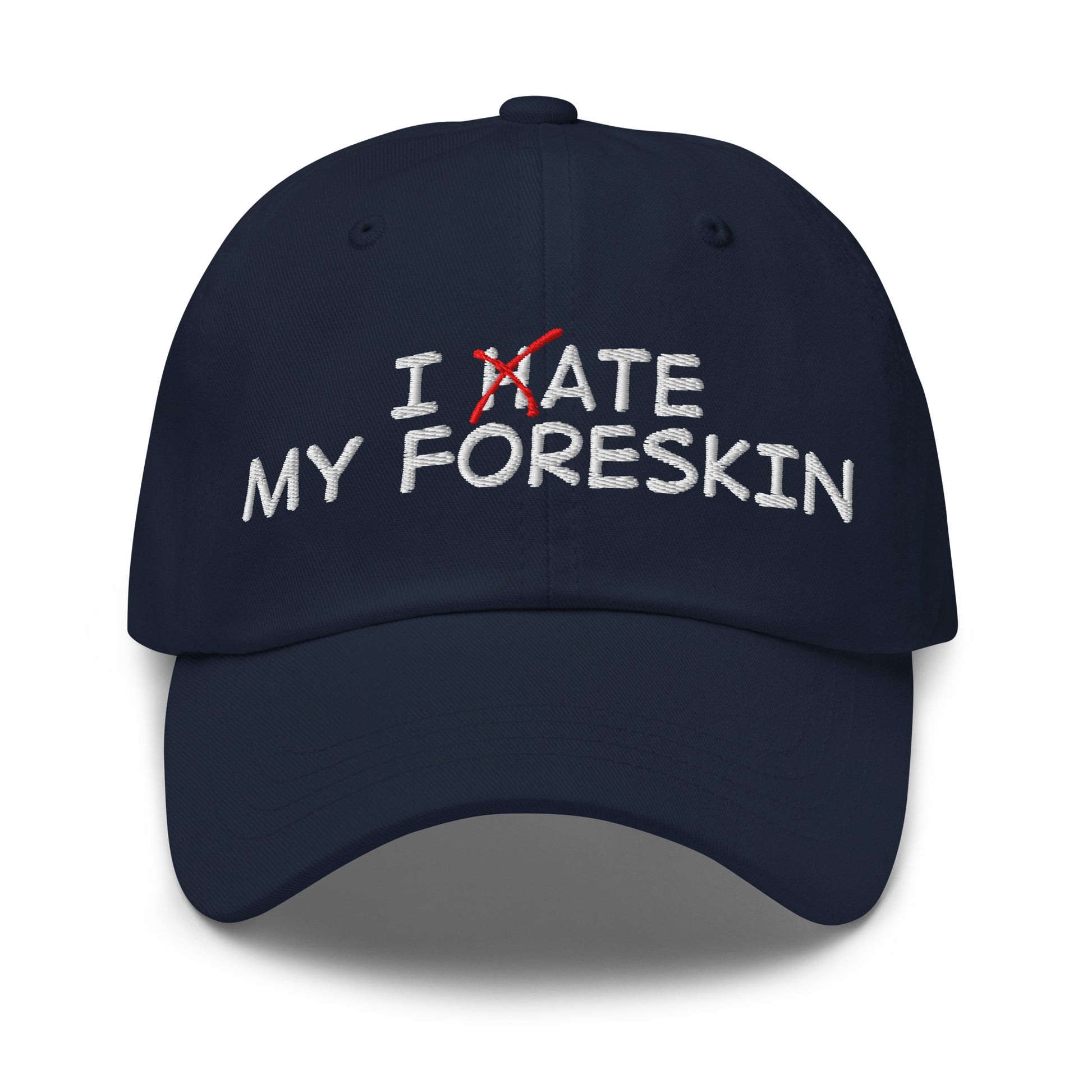 vulgar and nsfw funny meme dad hat about foreskin 