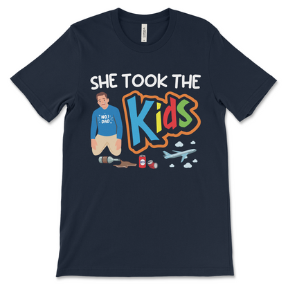 Funny breakup shirt with bitter humor and sarcastic custody design.