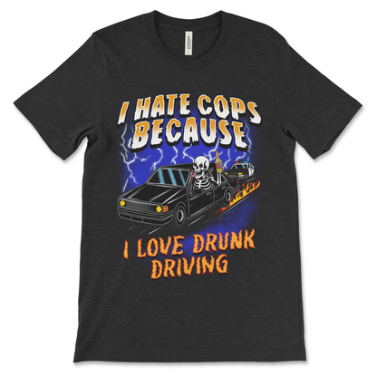 funny drunk driving meme shirt with dark humor design
