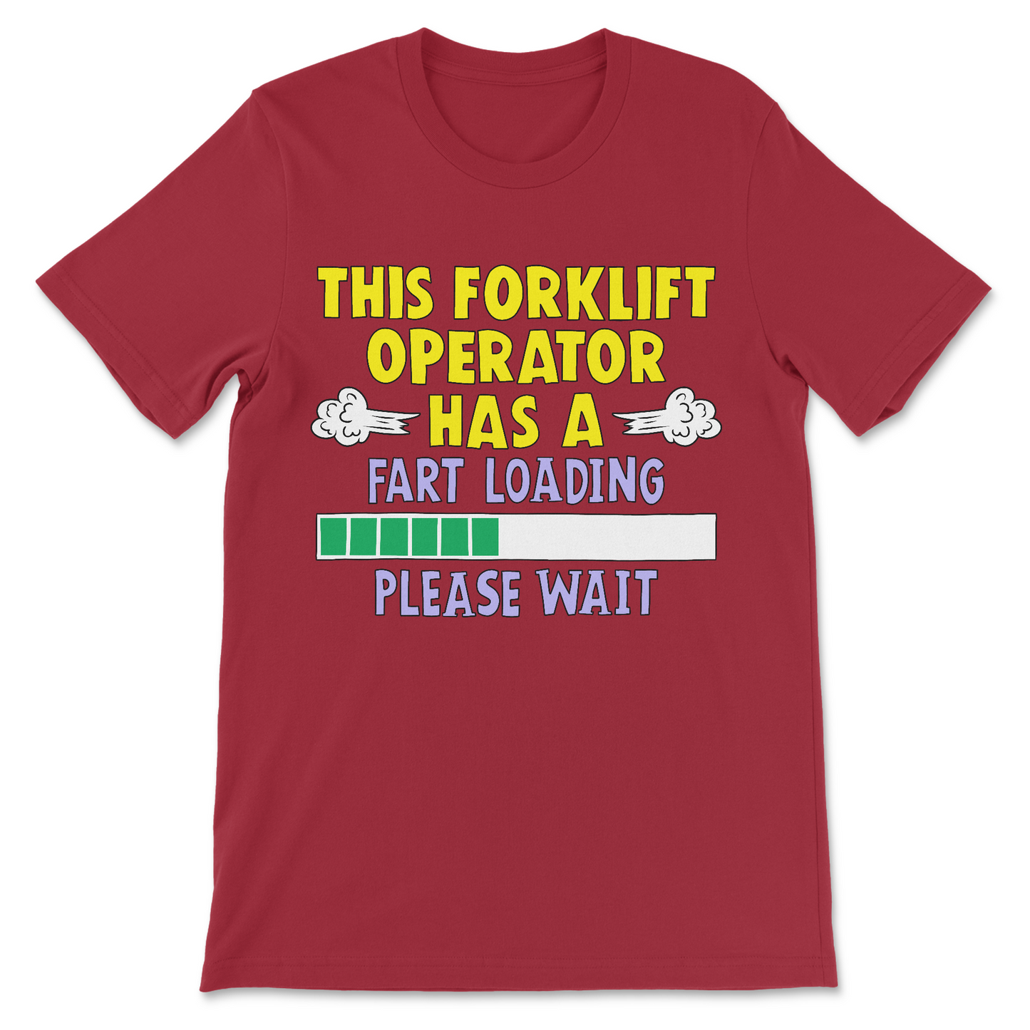 fart loading forklift shirt for dark humor fans