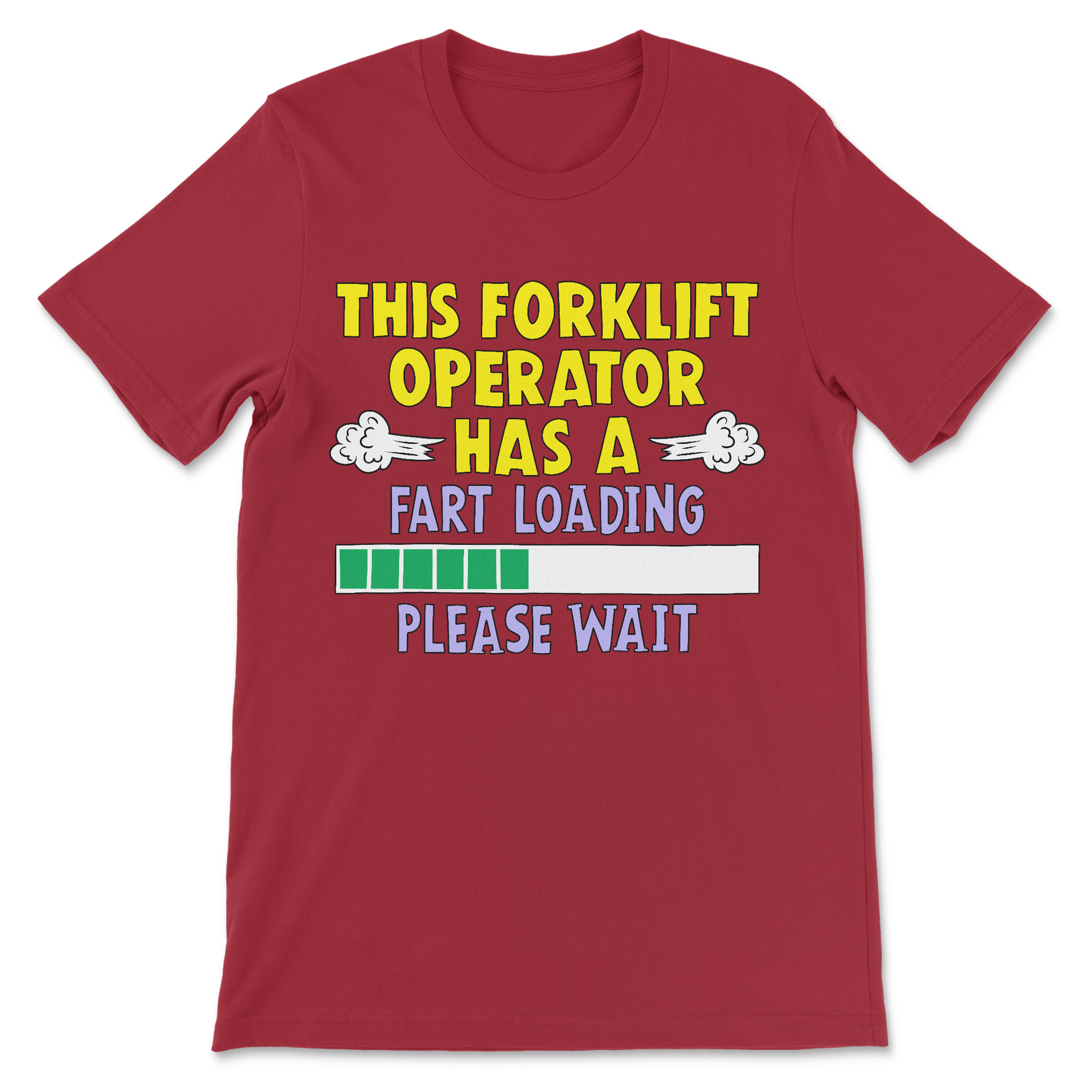 fart loading forklift shirt for dark humor fans