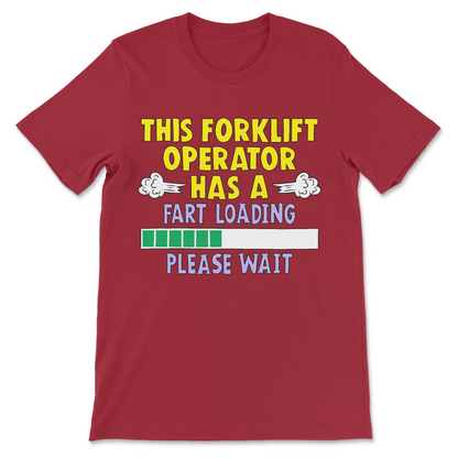fart loading forklift shirt for dark humor fans