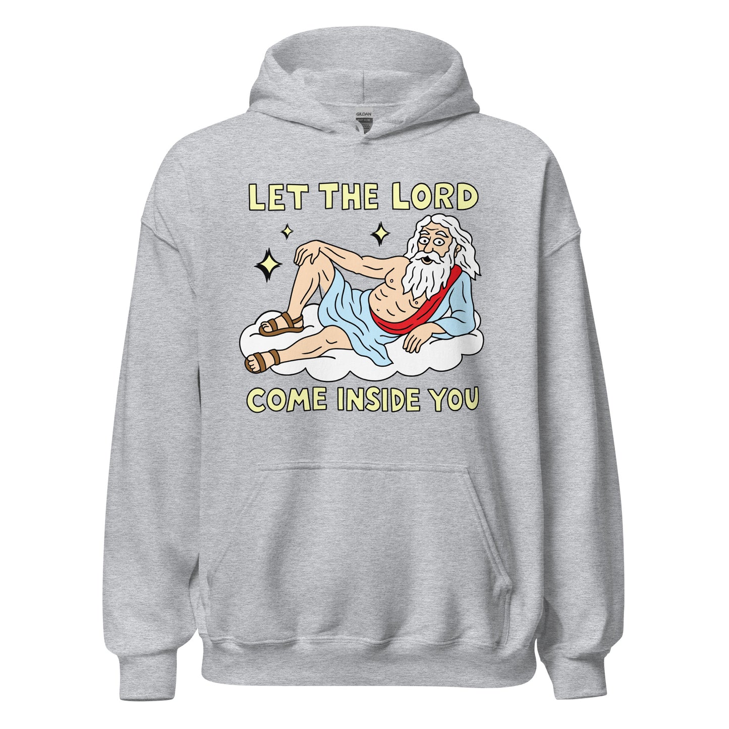 sarcastic religion joke hoodie for men and women
