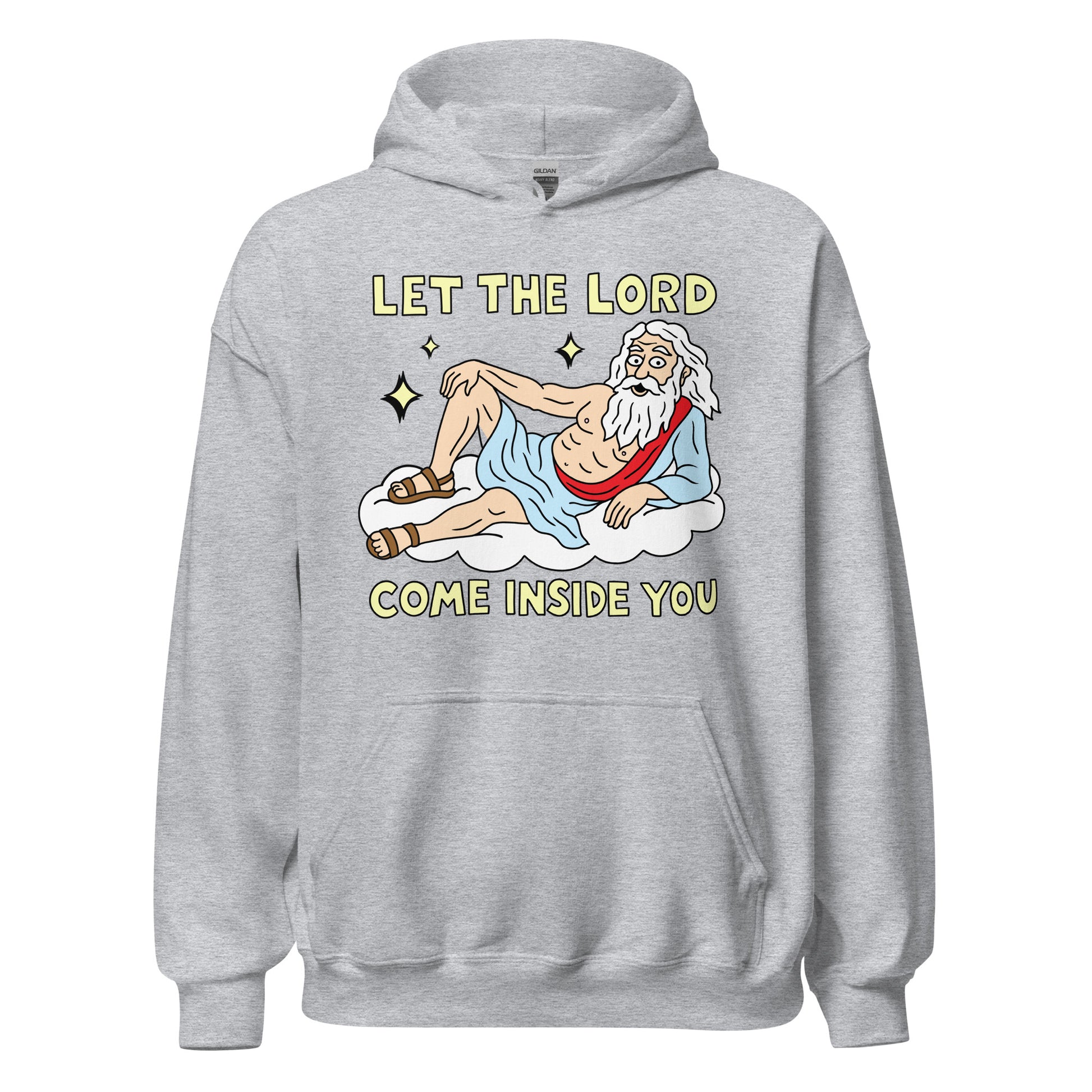 sarcastic religion joke hoodie for men and women
