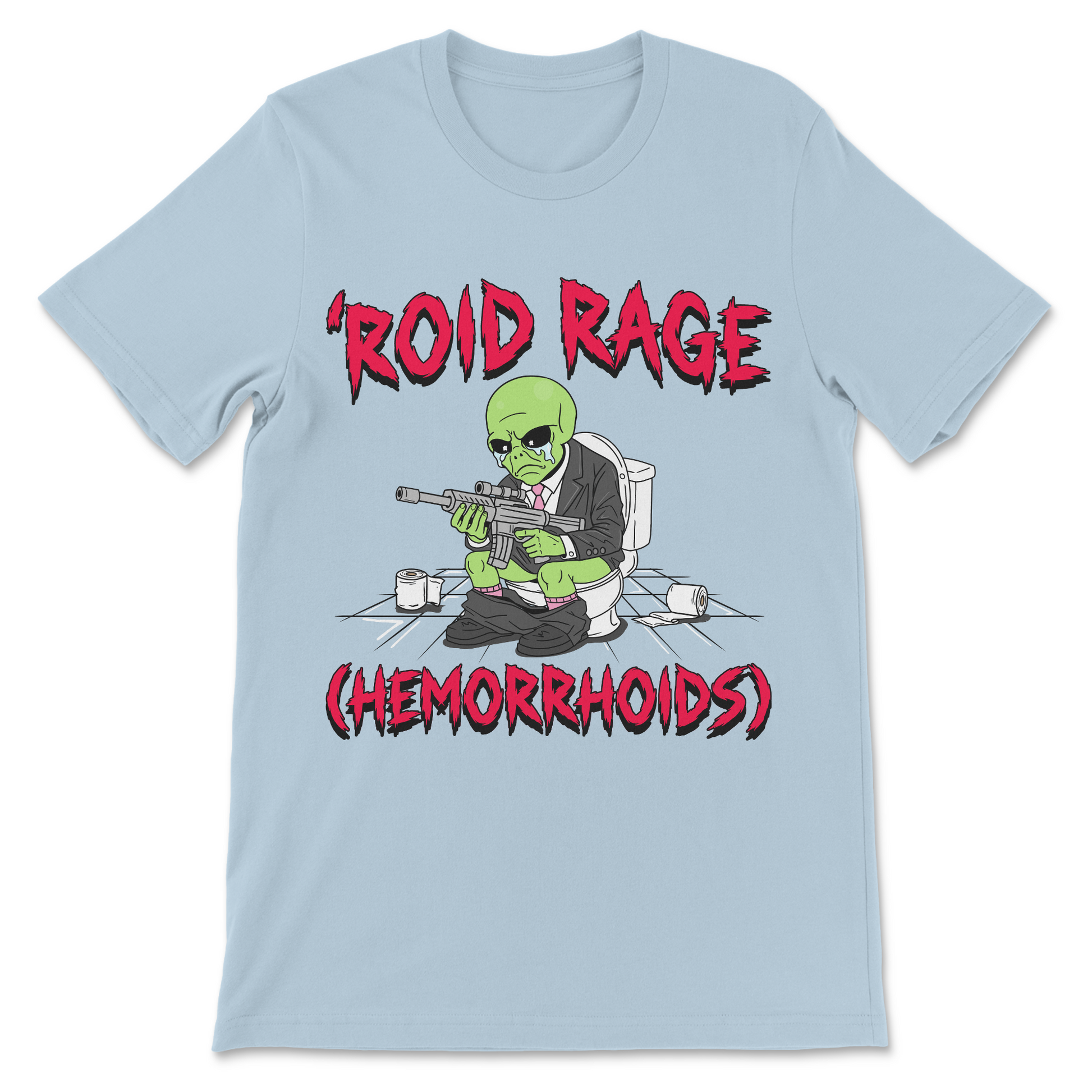 crude humor hemorrhoid rage graphic shirt
