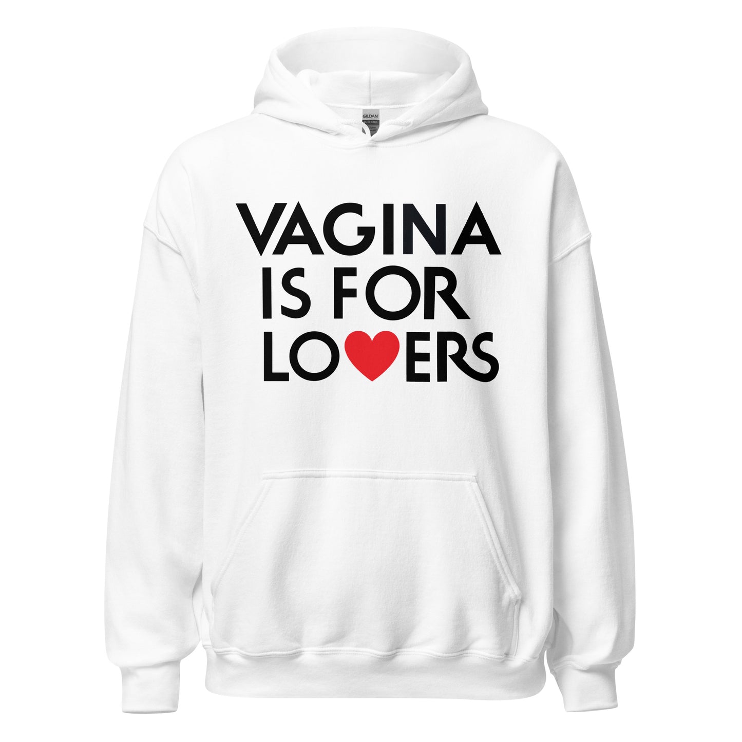 Funny Vagina Is for Lovers hoodie parodying the Virginia Is for Lovers slogan.
