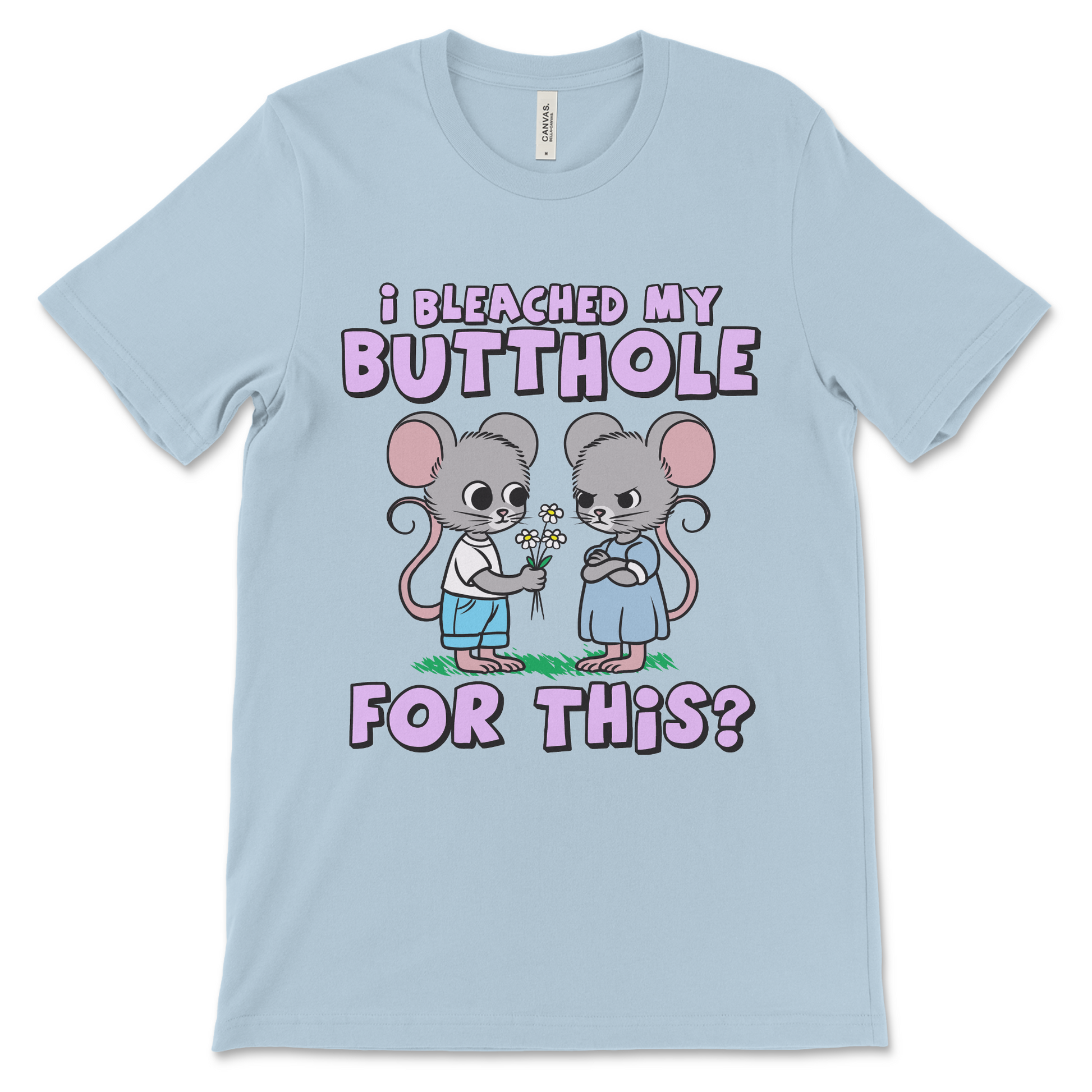 Crude graphic tee for fans of embarrassing meme shirts