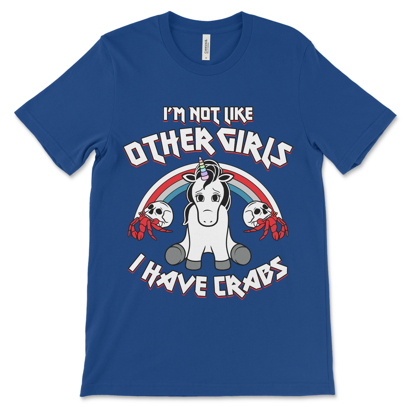 Naughty dirty unicorn graphic tee with adult humor twist