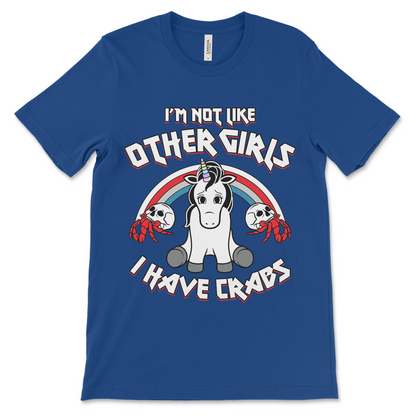 Naughty dirty unicorn graphic tee with adult humor twist
