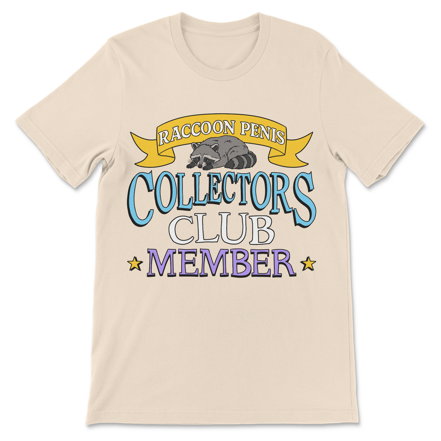 Hilarious raccoon penis collectors club offensive tee