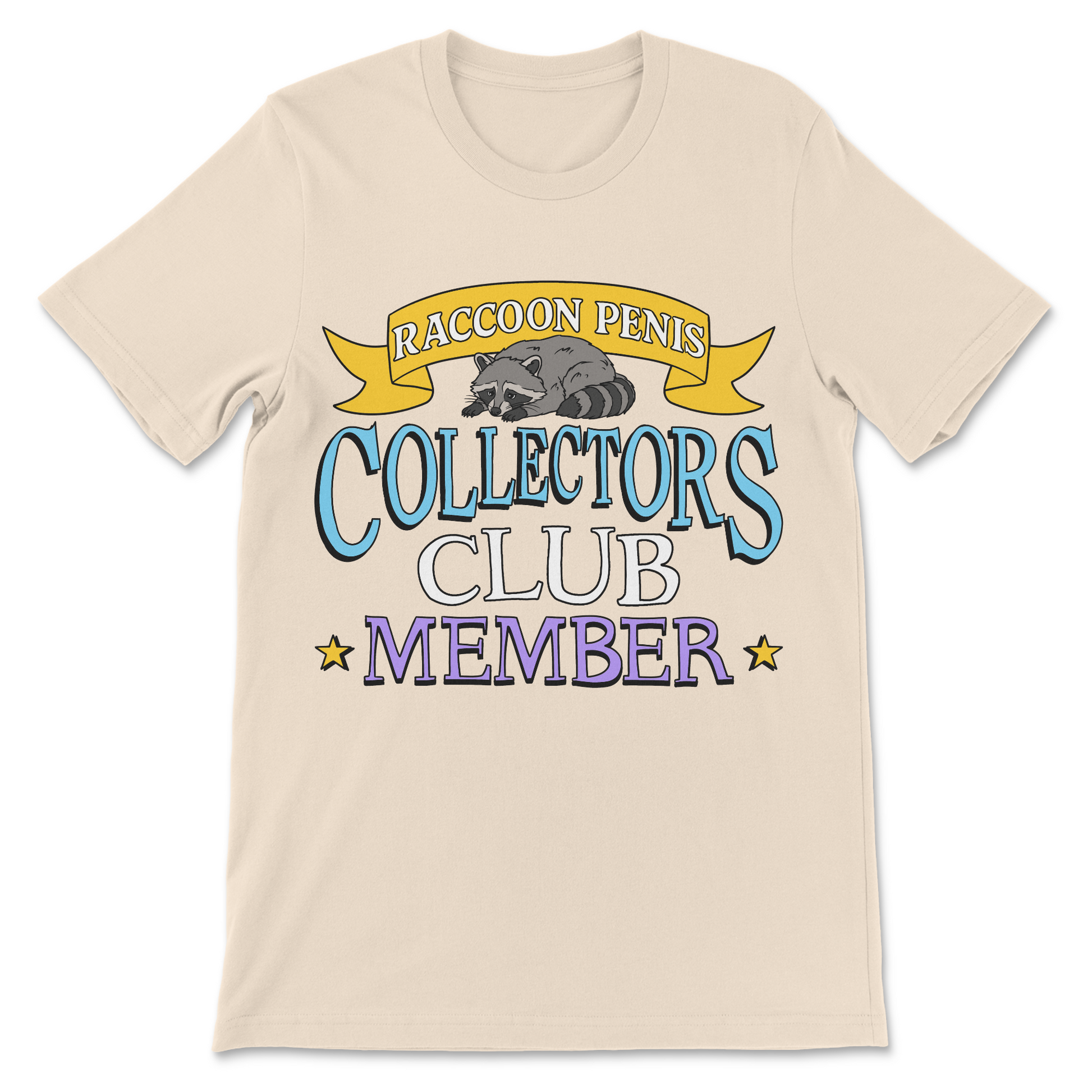 Hilarious raccoon penis collectors club offensive tee