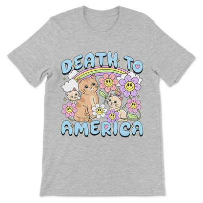 funny Anti-America shirt with a cute offensive design 

