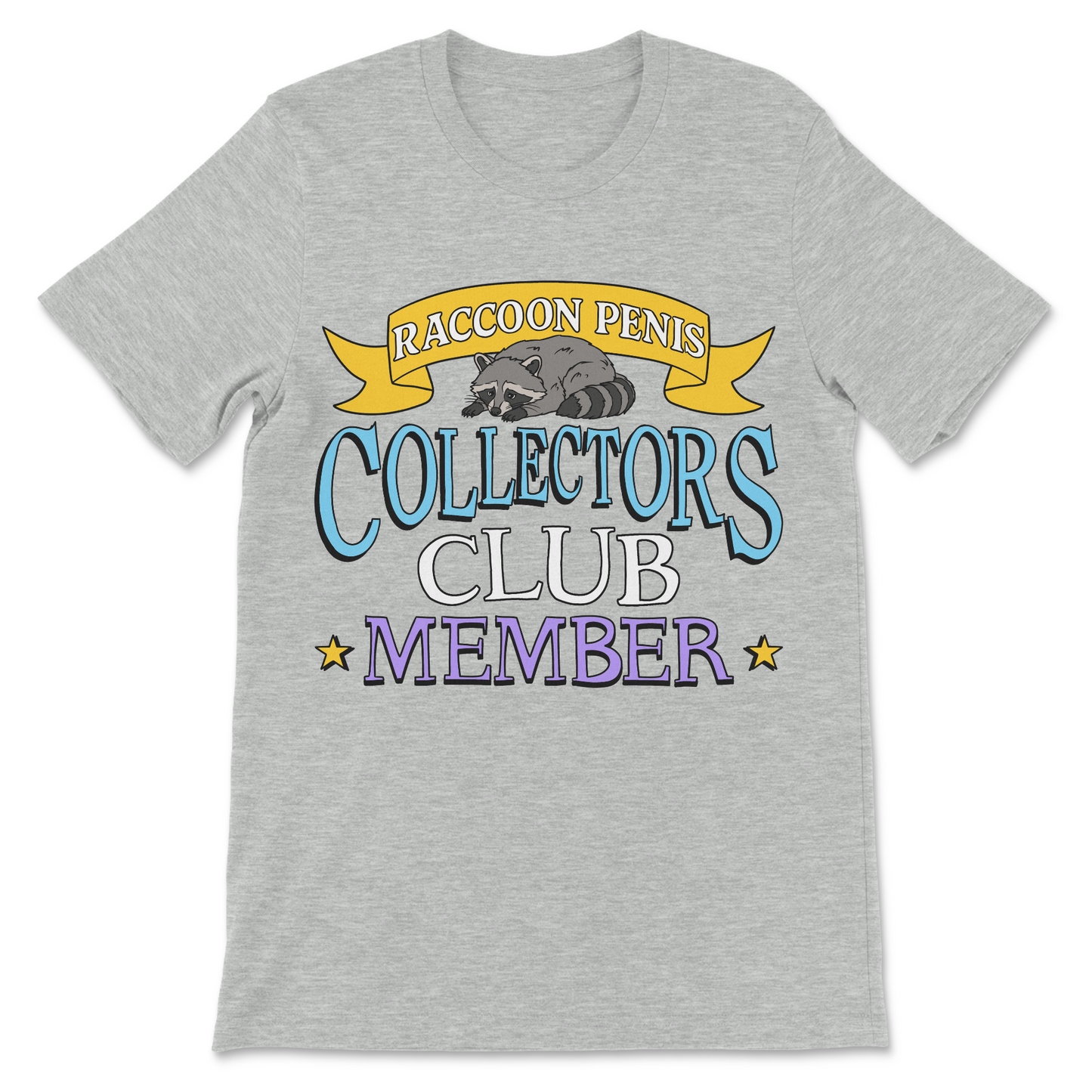 Raccoon Penis Collectors Club funny dark humor graphic tee
