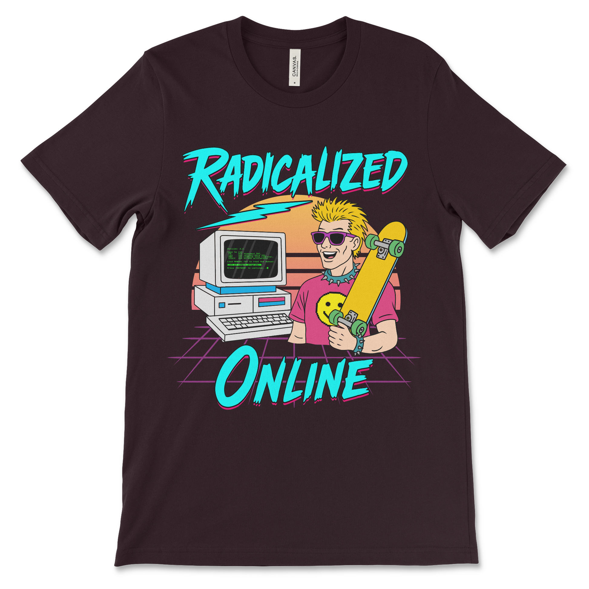 Edgy sarcastic politics shirt, Radicalized Online offensive novelty t-shirt.
