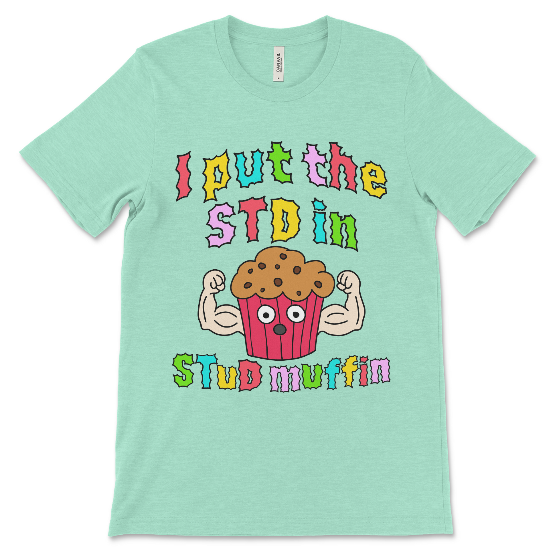 Funny adult shirt with sexual joke about STDs and rude wordplay