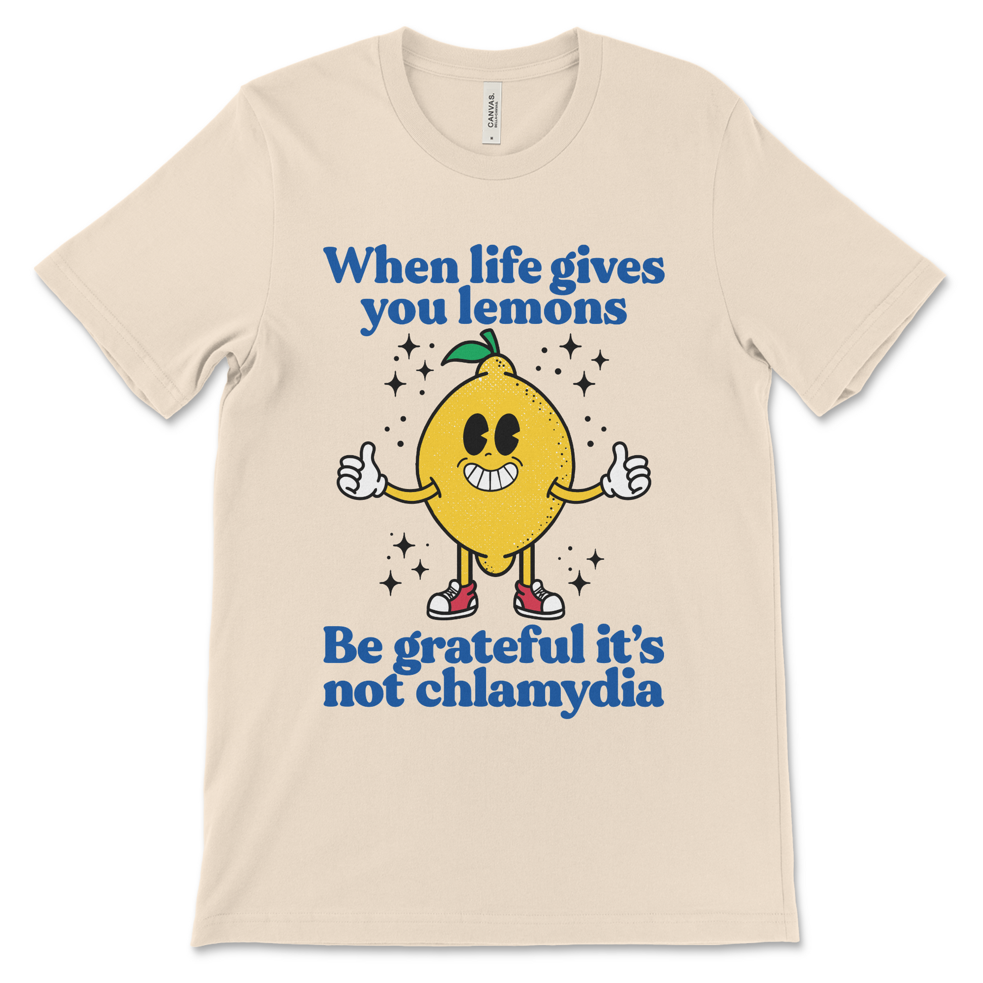 Funny inappropriate shirt with lemons joke, gag gift tee for weird humor fans
