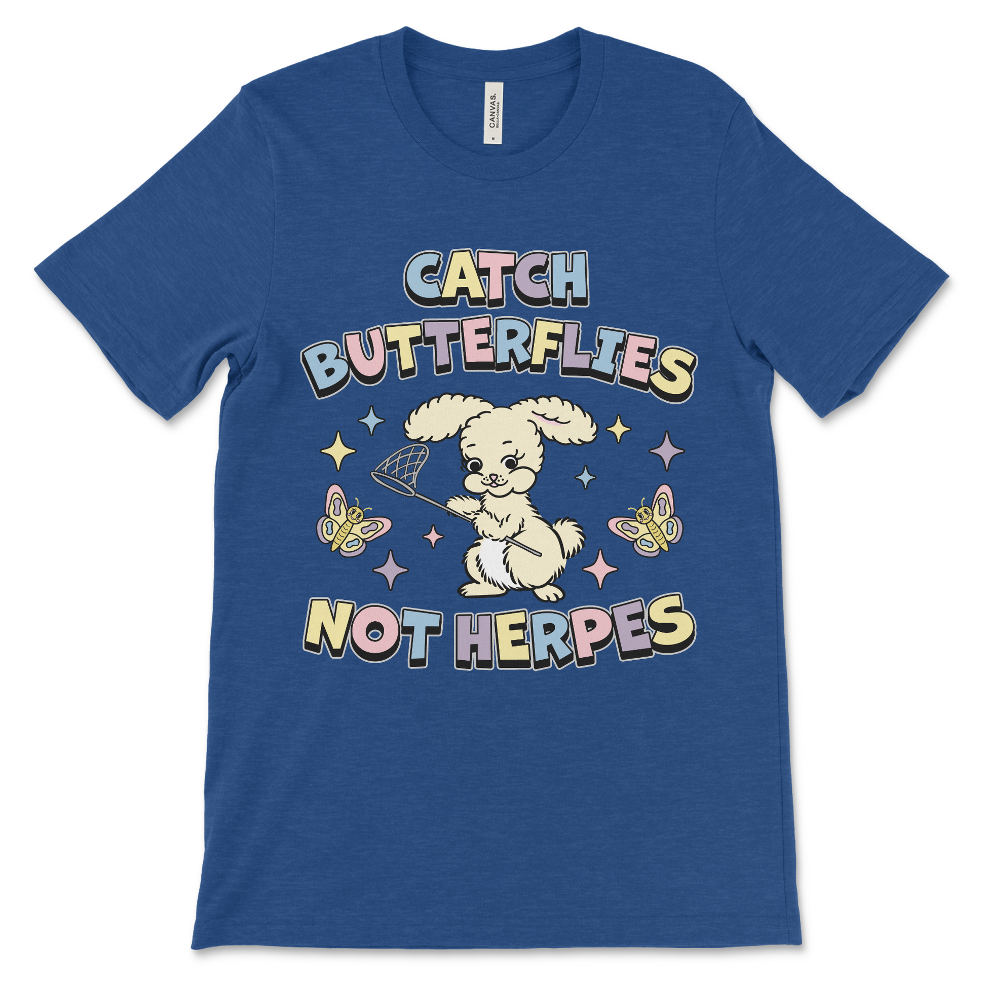 Funny inappropriate graphic tee with unhinged raunchy slogan.