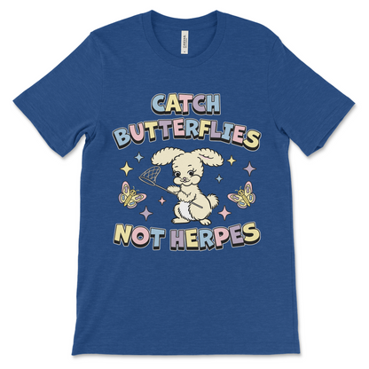 Funny inappropriate graphic tee with unhinged raunchy slogan.