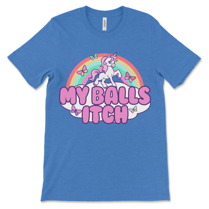 Absurd novelty t-shirt with a unicorn graphic and inappropriate humor. Perfect for fans of offensive meme tshirts, ironic shirts, and the worst shirts ever