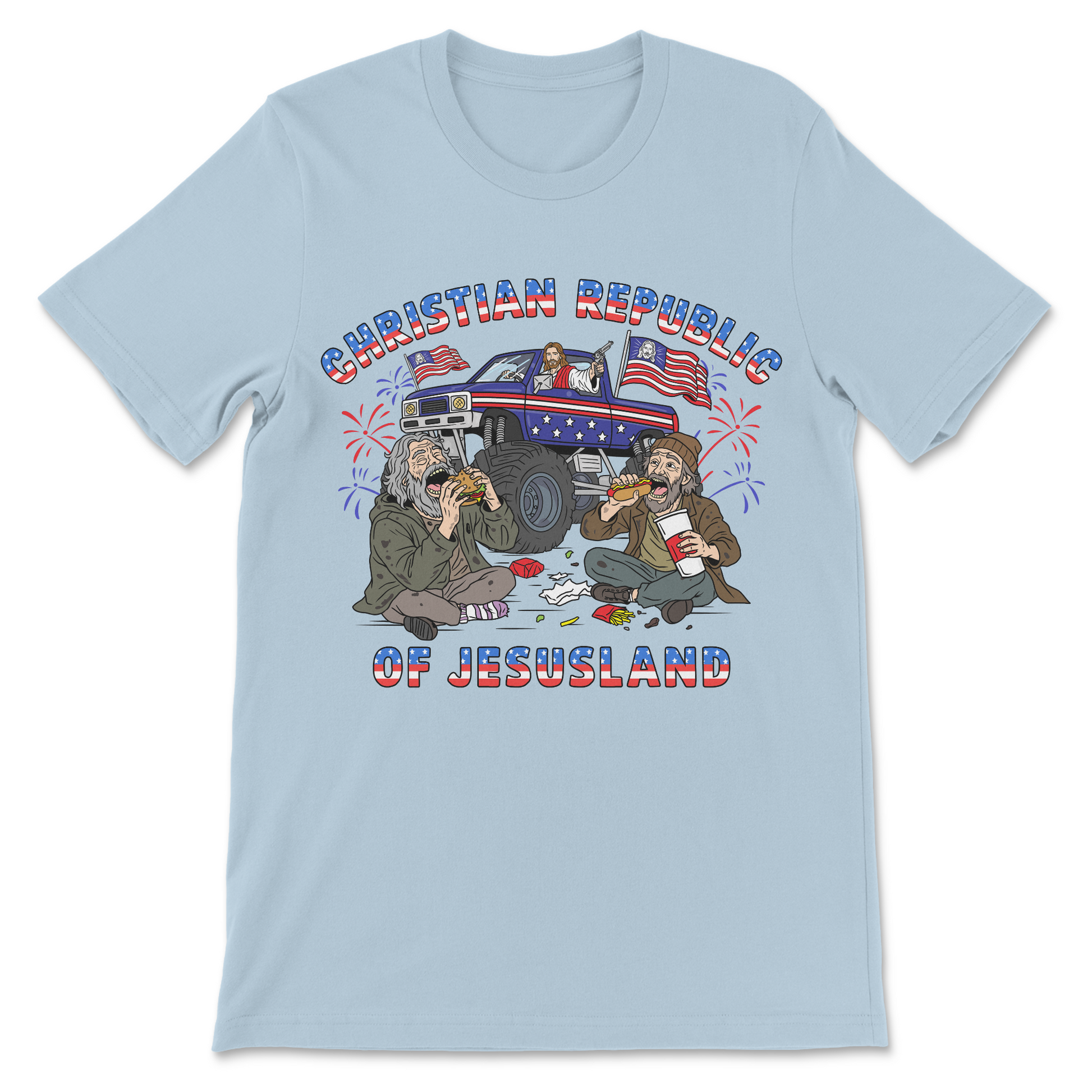 controversial religious meme shirt jesusland design
