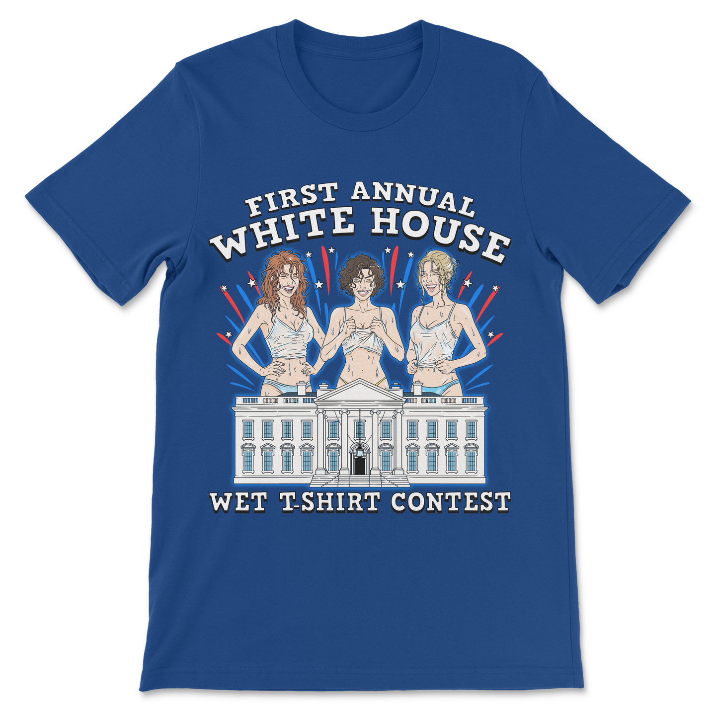 Absurd humor shirt featuring a fake White House event announcement.
