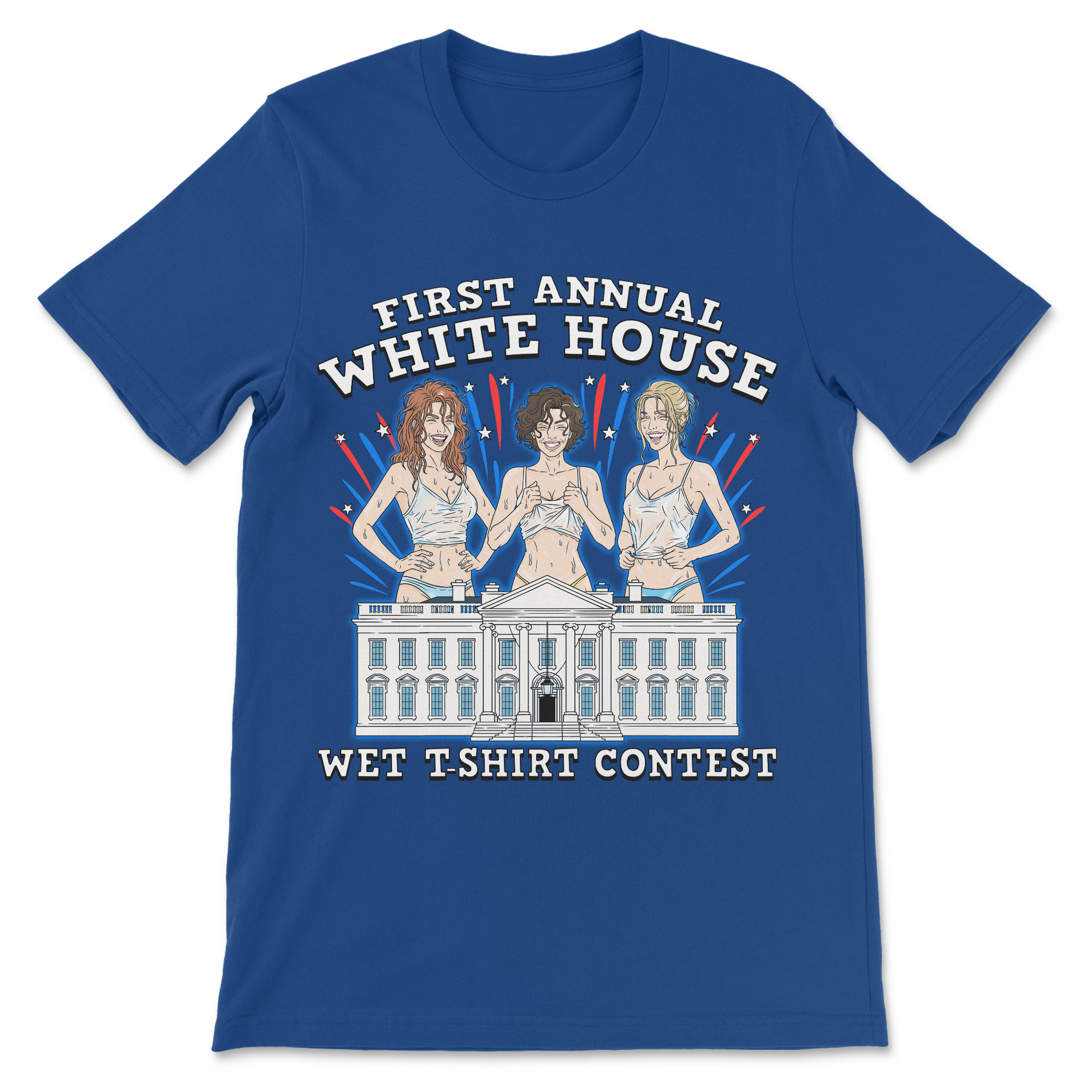 Absurd humor shirt featuring a fake White House event announcement.
