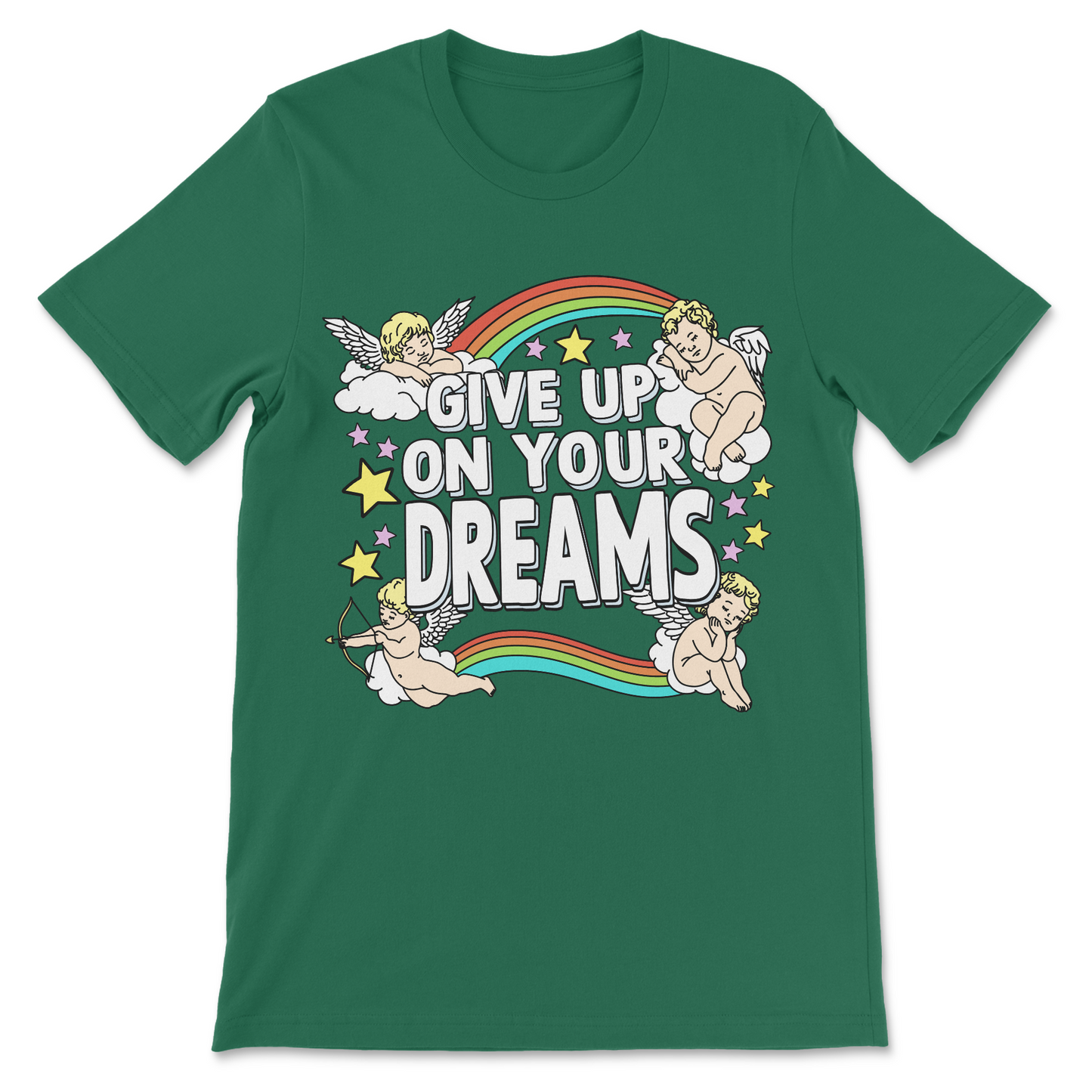 give up on your dreams meme t-shirt novelty graphic shirt

