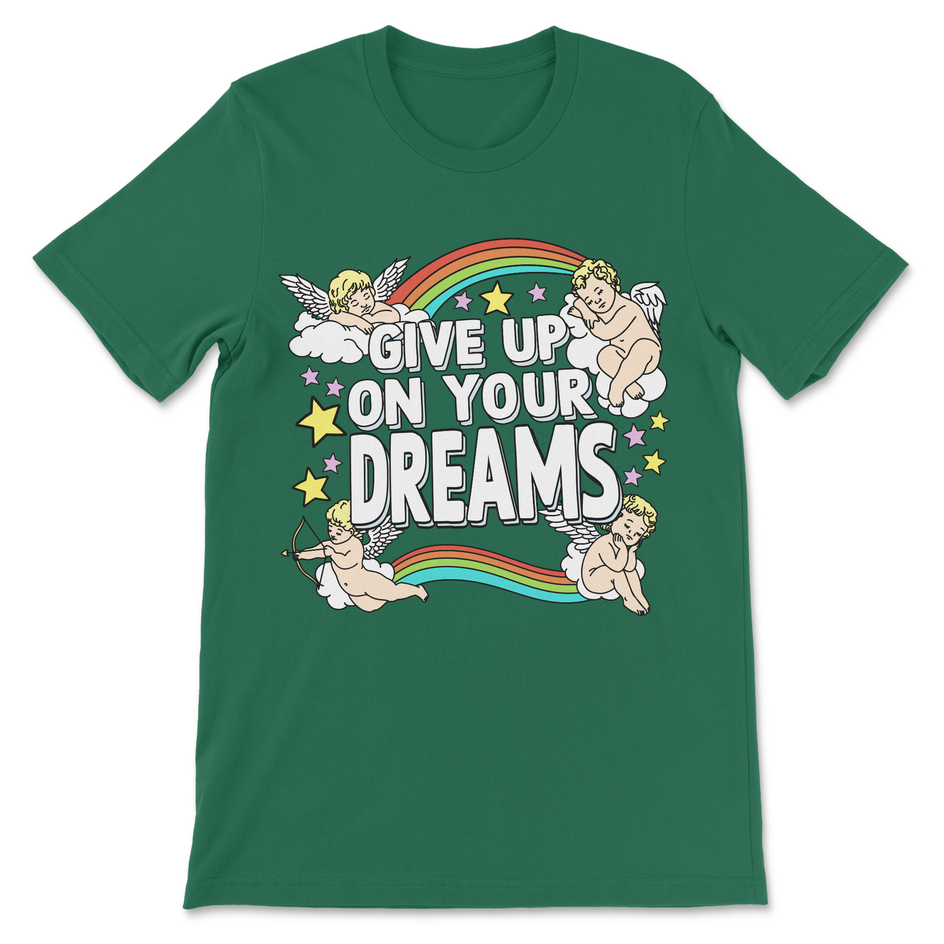 give up on your dreams meme t-shirt novelty graphic shirt

