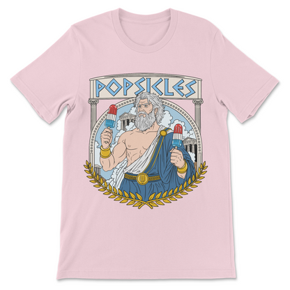 Mythology humor shirt with an original Greek deity illustration and a pun based on the name Socrates.