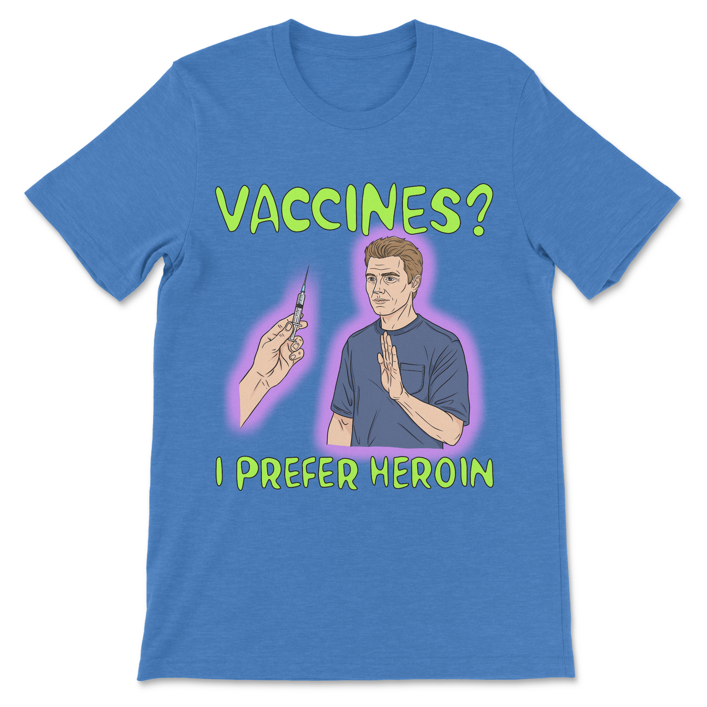 Funny vaccination shirt designed for fans of offensive medical humor and absurd comedy.
