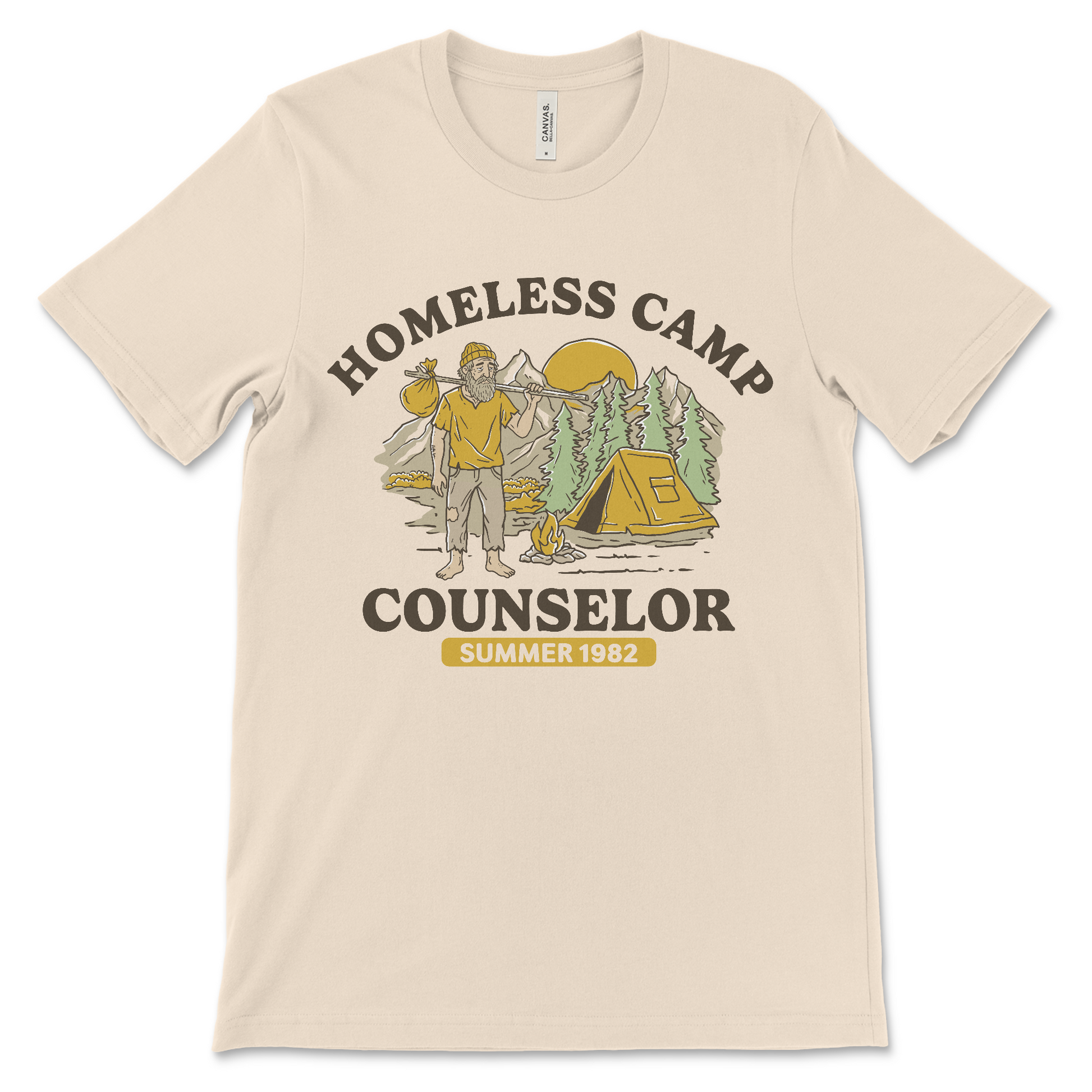 fake summer camp meme tee for adults
