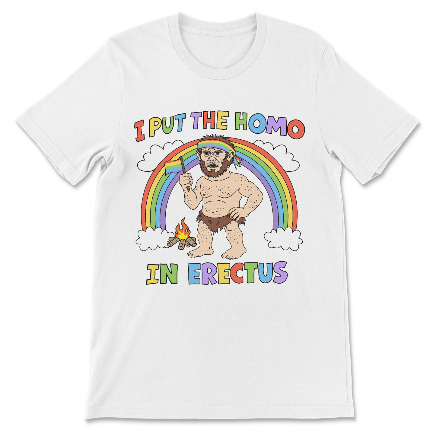 Funny anthropology joke t-shirt with gay wordplay
