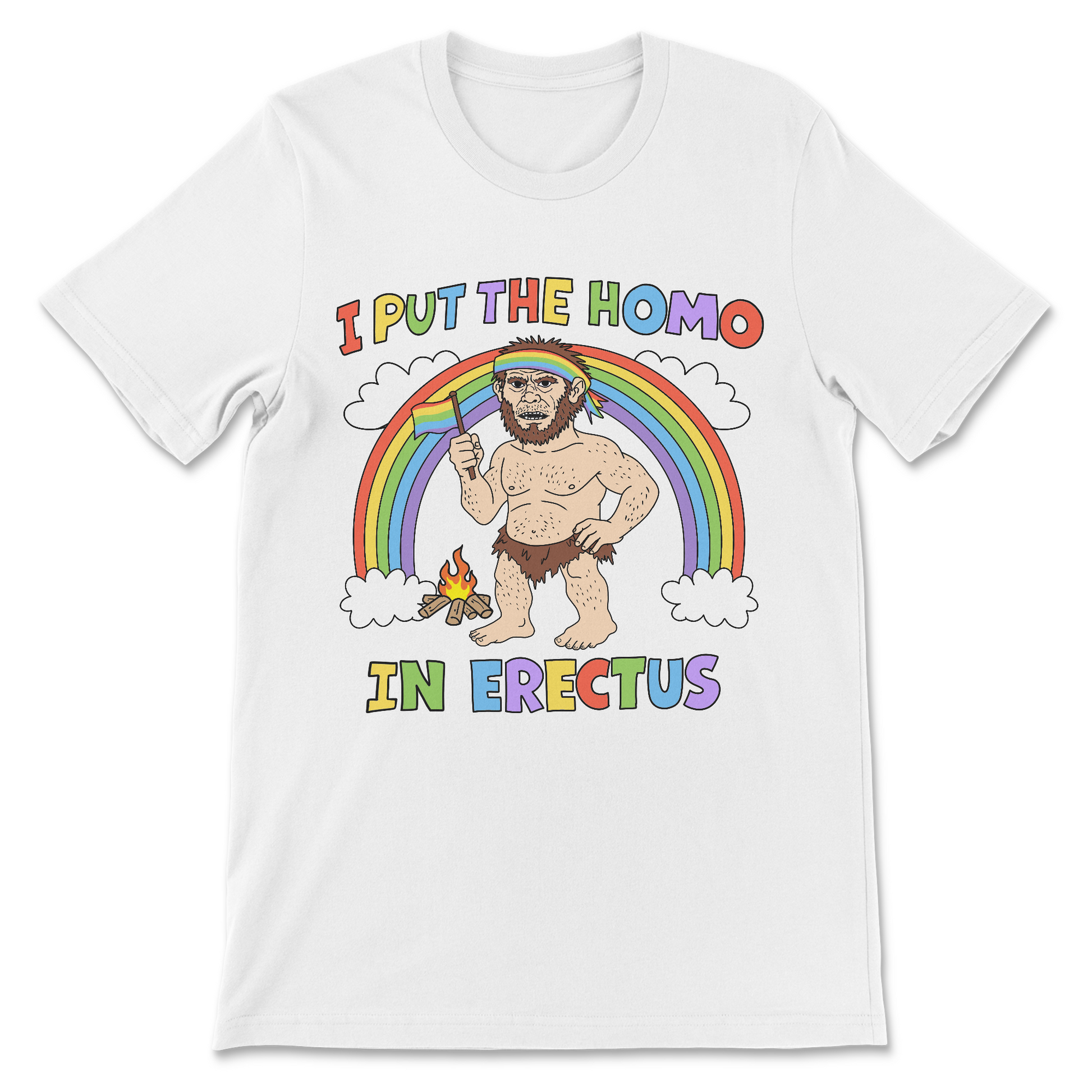 Funny anthropology joke t-shirt with gay wordplay
