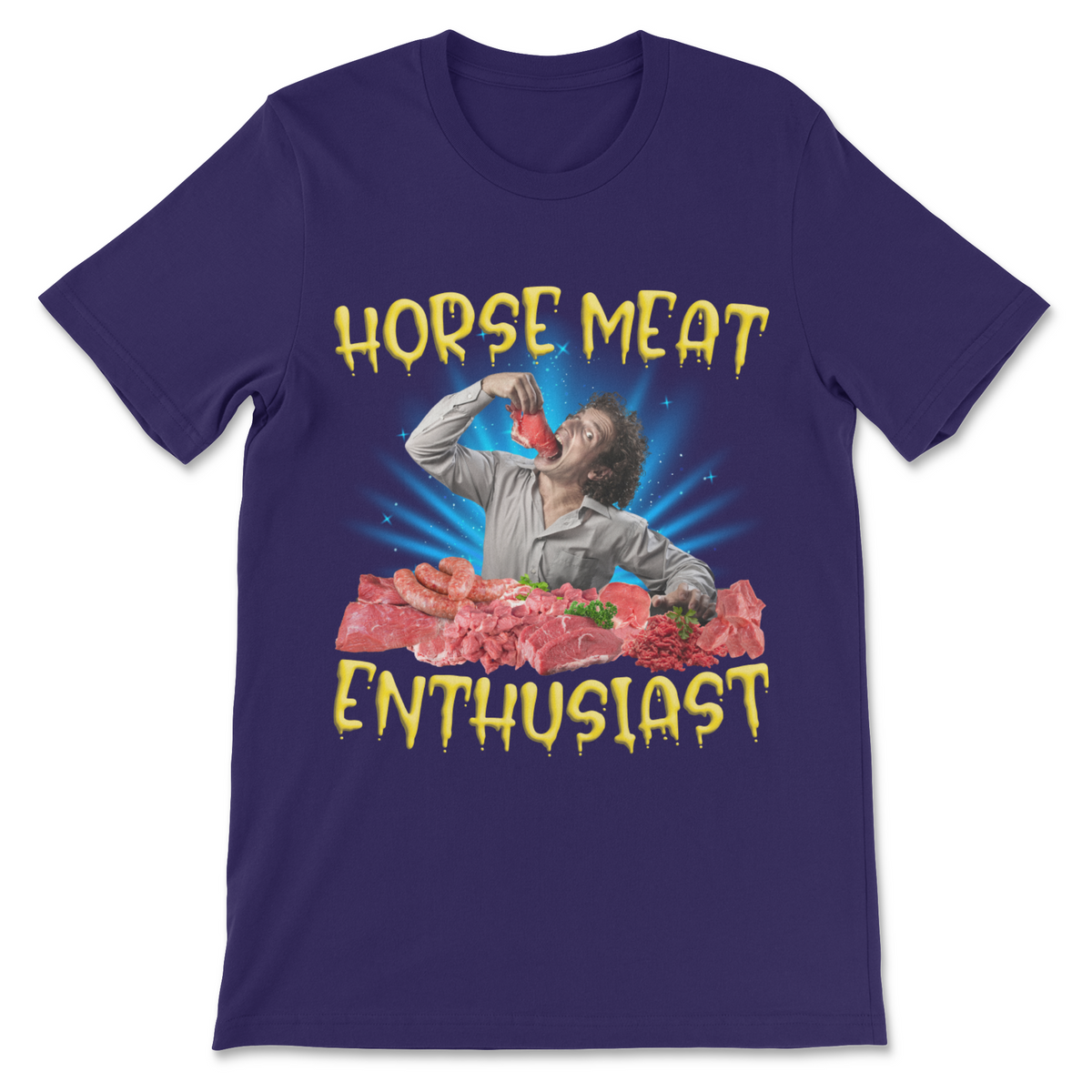 Funny horse humor shirt with Horse Meat Enthusiast graphic