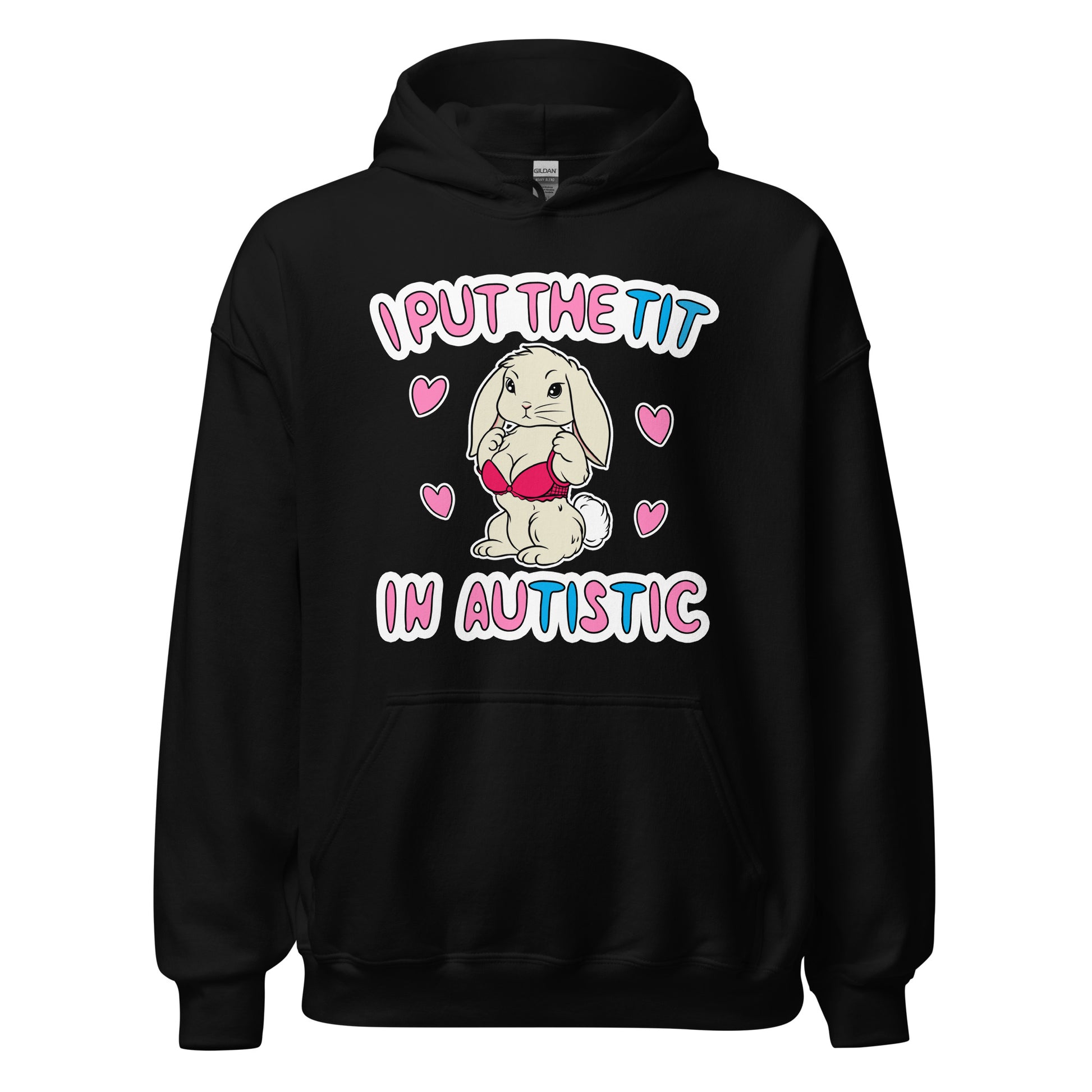 i put the tit in autistic funny autistic hoodie