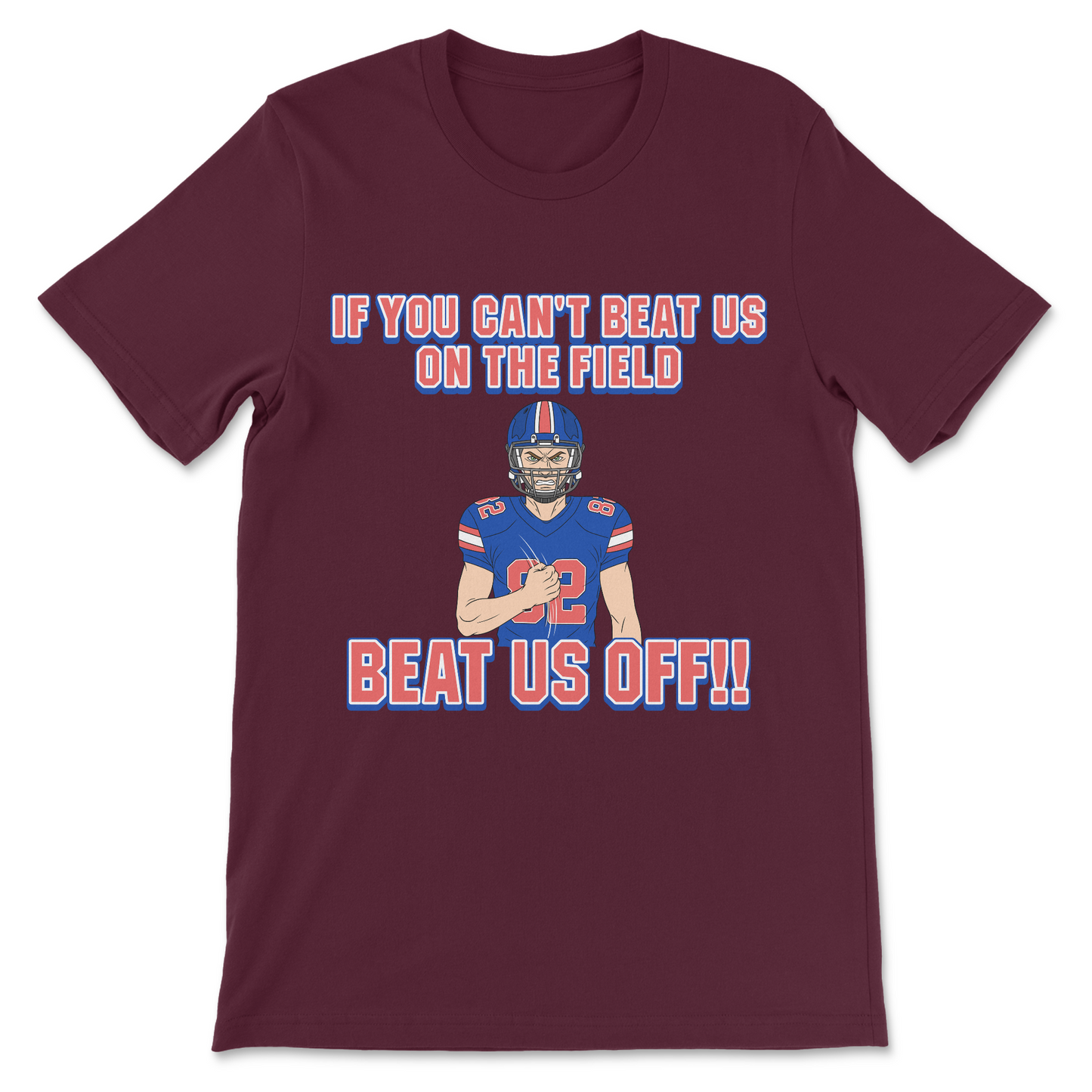 vulgar football graphic tee for sports fans
