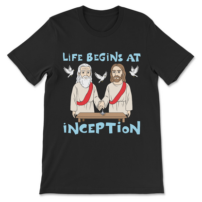 Inappropriate atheist meme shirt with text design