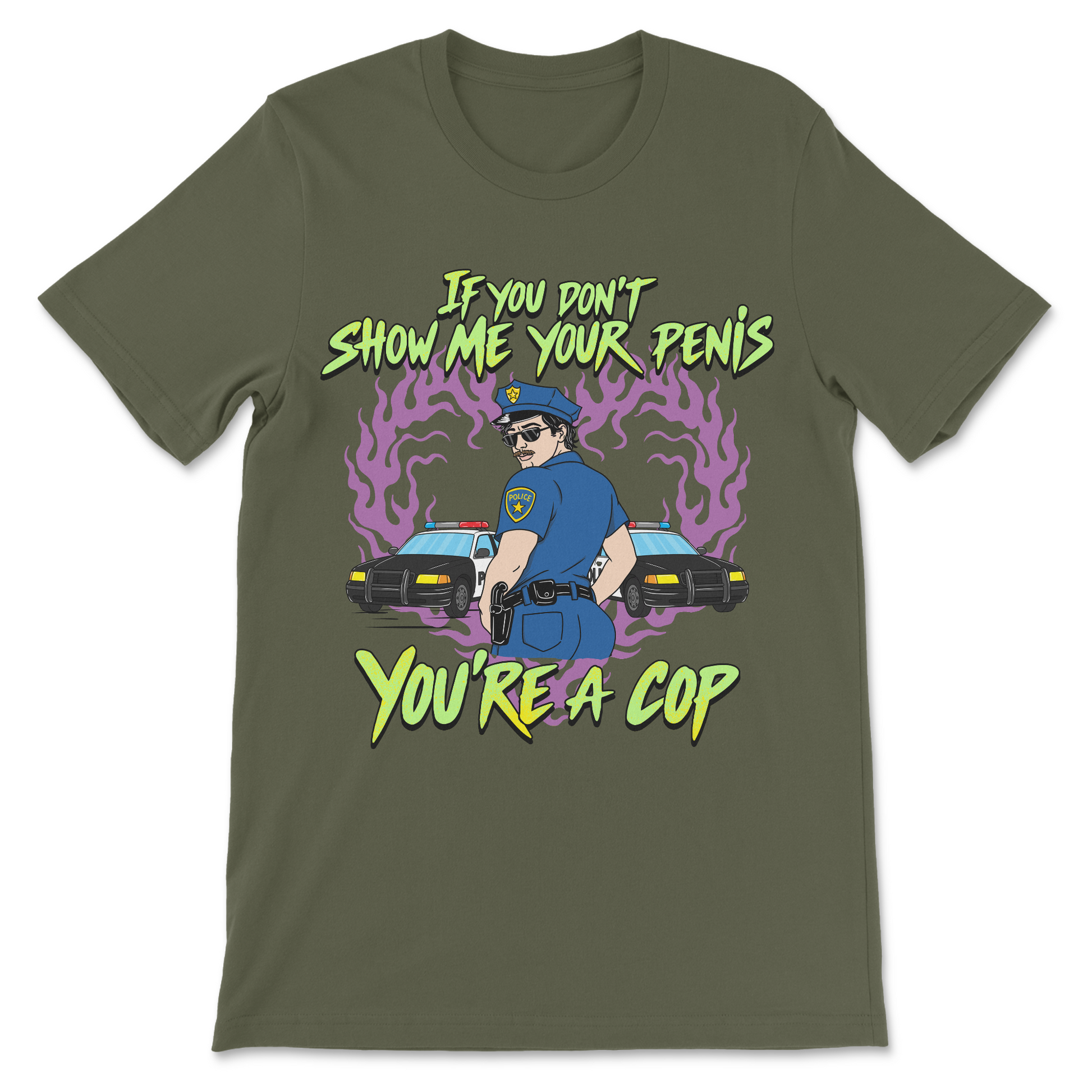 funny gay cop meme shirt