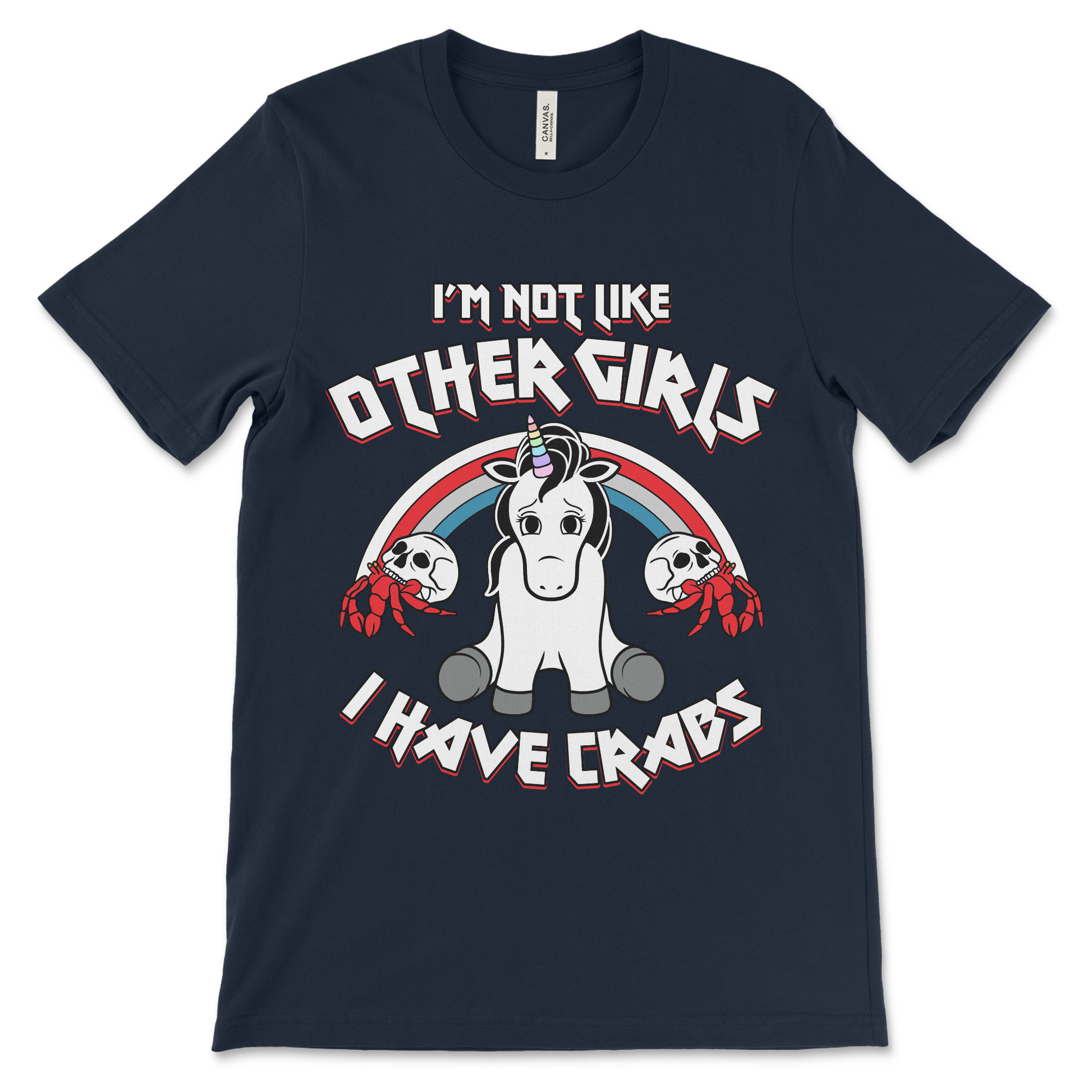 Vulgar offensive shirt with cringe embarrassing slogan