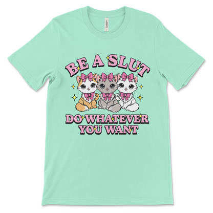 Dirty inappropriate women’s shirt for girls trip or vulgar shirt exchange.