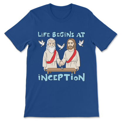 Weird unhinged anti-religion graphic tee
