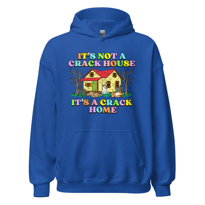 meme hoodie with offensive crack home slogan
