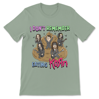 weird meme shirt with band-inspired joke graphic
