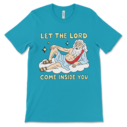 Inappropriate Jesus shirt for ex-Christians and edgy atheists. Anti-religion graphic tee with controversial message.
