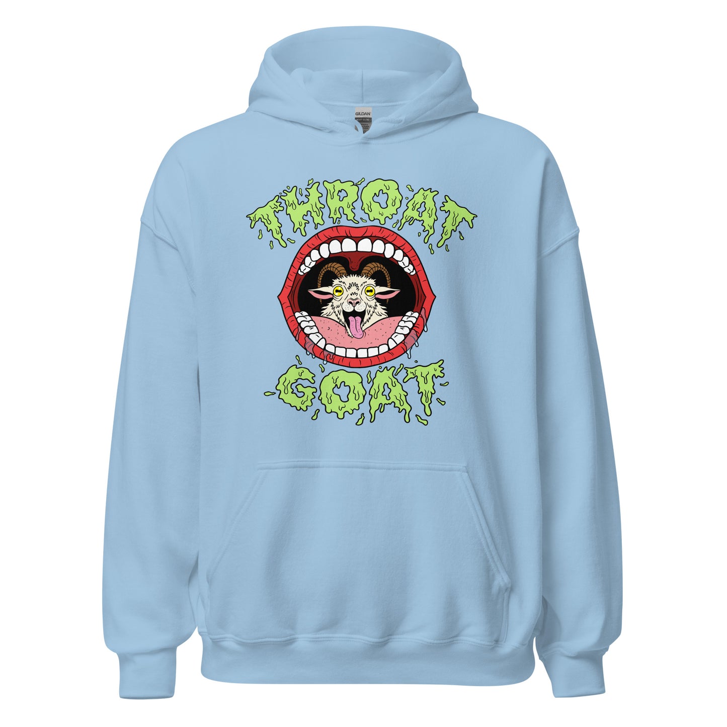 a funny inappropriate hoodie with dirty humor built around a crude phrase
