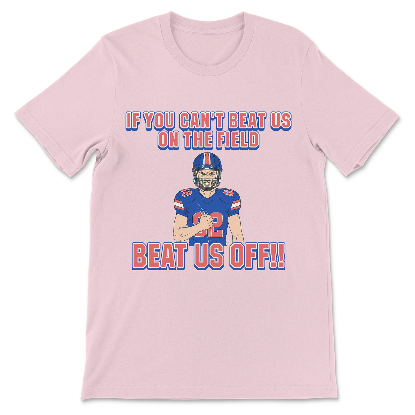 offensive football shirt with funny slogan design
