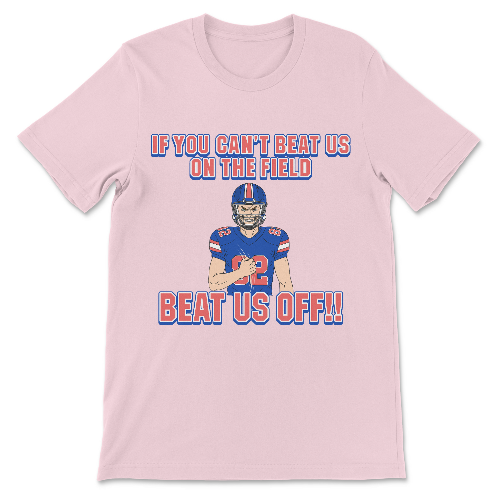 offensive football shirt with funny slogan design
