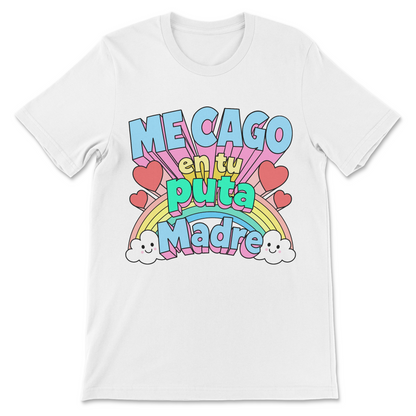 Me Cago En Tu Puta Madre latino slang T-Shirt, funny Spanish curse words shirt