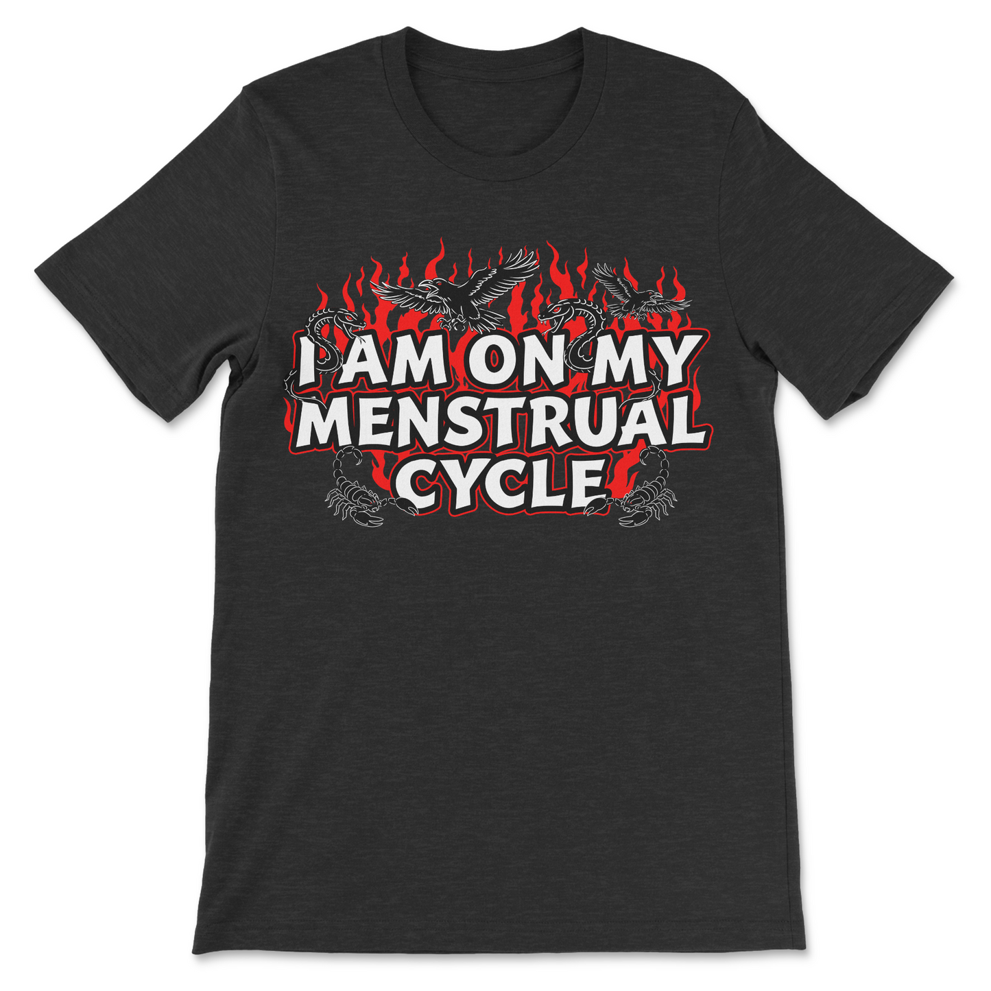 Funny women’s menstrual cycle graphic shirt
